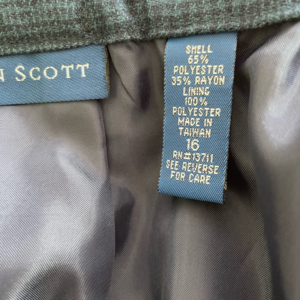 Vintage Karen Scott Women's Blue Jacket and Skirt New With Tags - Picture 7 of 9